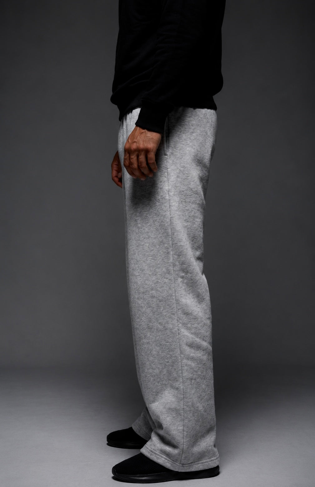 Grey Wide leg sweatpants