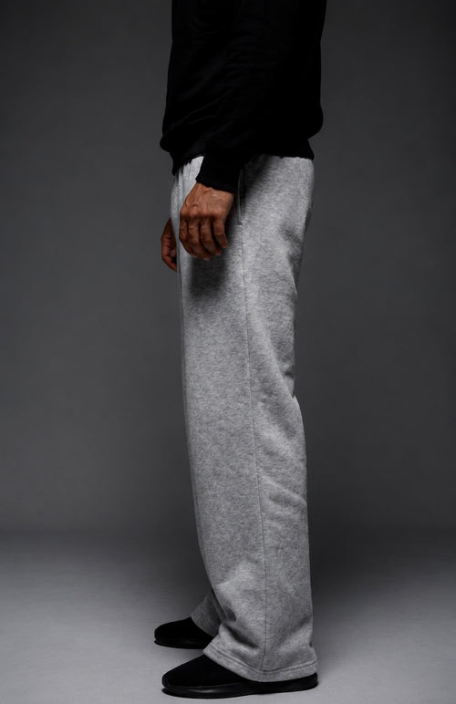 Grey Wide leg sweatpants